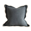 Chloe Navy Scalloped Cushion Cover