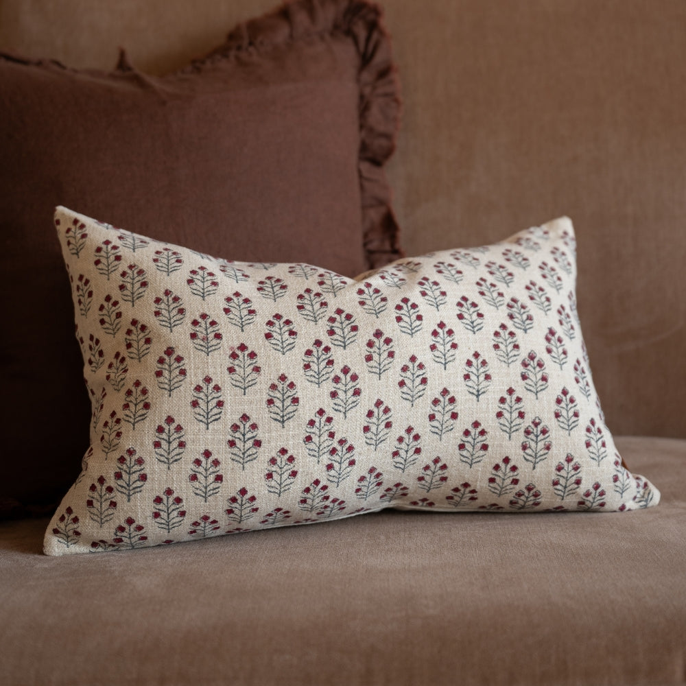 Ivy Floral Print Cushion